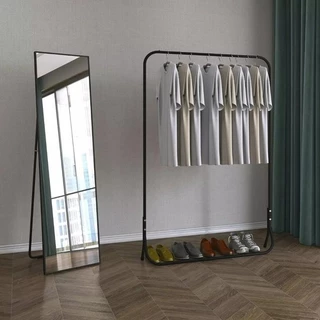 Cabideiro Arara Expositor de Roupa Branco Ferro