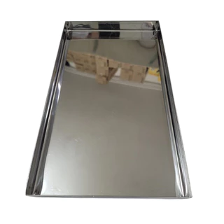 Bandejas Em Inox Para Estufas De Salgados 12,5x26x03cm