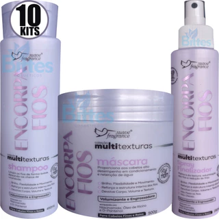 10 KIT ENCORPA FIOS SUAVE FRAGRÂNCE CABELO FINO