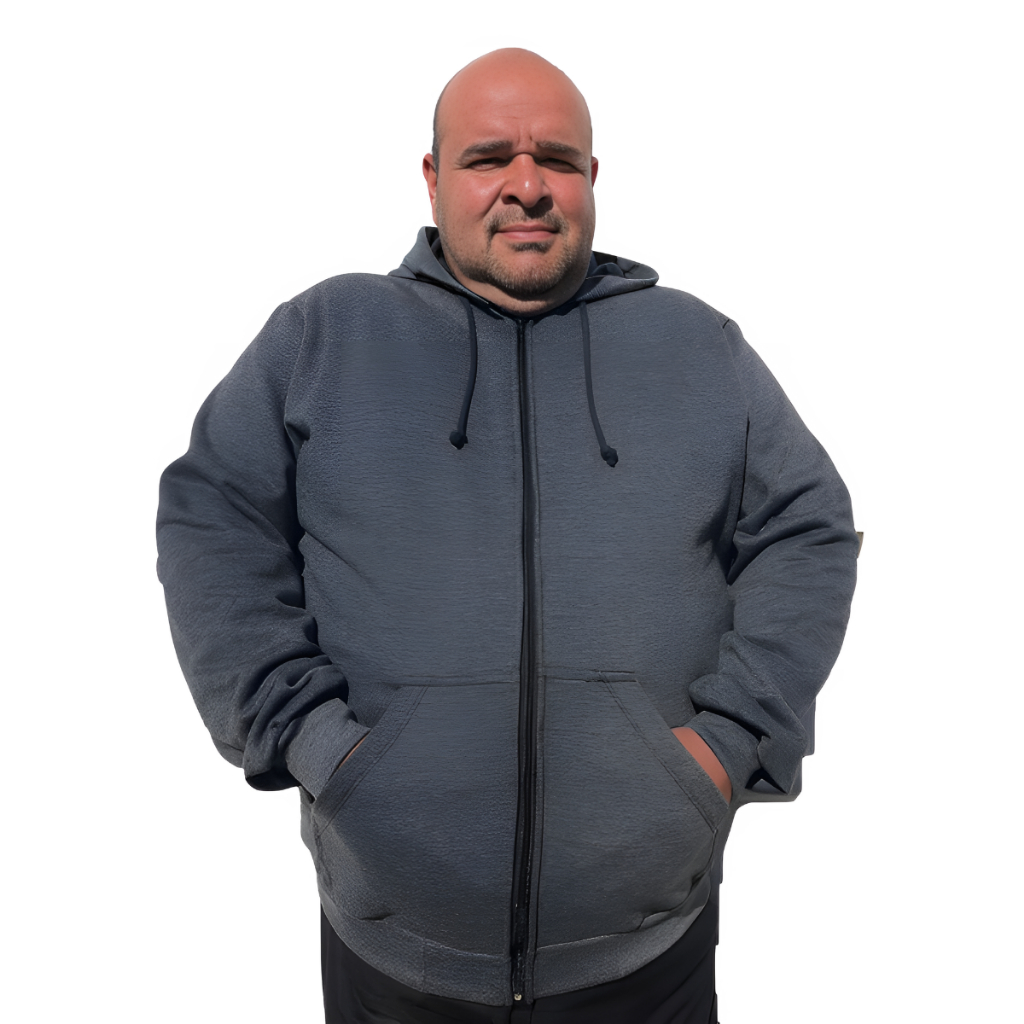 Moletom Blusa plus canguru ziper masculino feminino G7 G8 G9