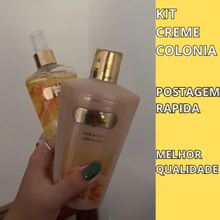 Kit creme e colonia escolha sua fragrância