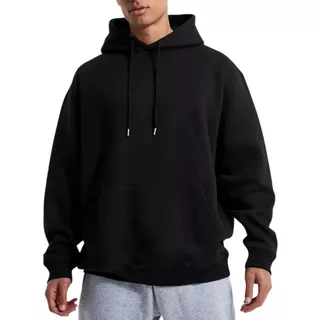 Moleton Unisex Liso Canguru Algodão Flanelado Blusa De Frio Jaqueta de Inverno Capuz bolso Canguru