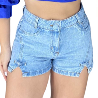 Shorts Jeans Feminino Meia Coxa