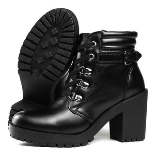 Coturno feminino salto alto moda inverno !