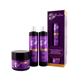 KIT CAPILAR ECO BLONP MATIZADOR - 3 ITENS ECO FLORA