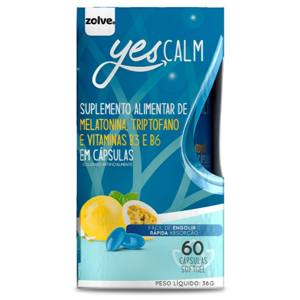 Yes Calm 01 Frasco com 60 Cápsulas 1 Mês | Shopee Brasil