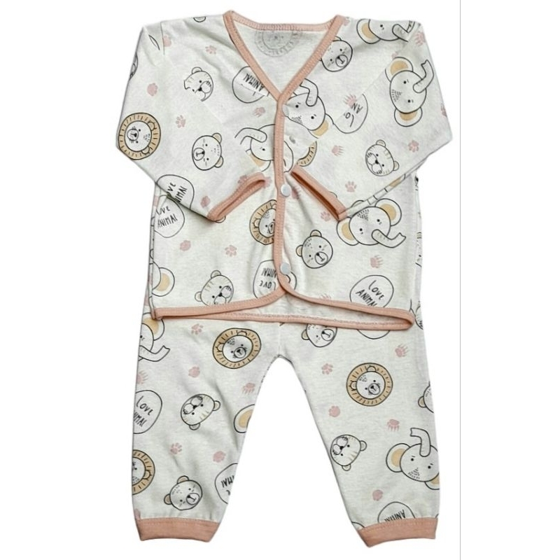 pijama para bebê malha estampada 100% algodão  kit com2 conjuntos frete grátis em Oferta na Shopee