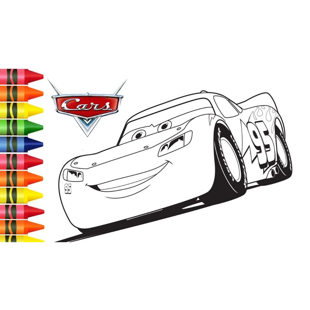 relâmpago mcqueen desenho para colorir