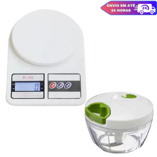 Balança De Cozinha Digital 10KG Processador De Alimentos Manual 170/ 500 ml Grande E Pequeno