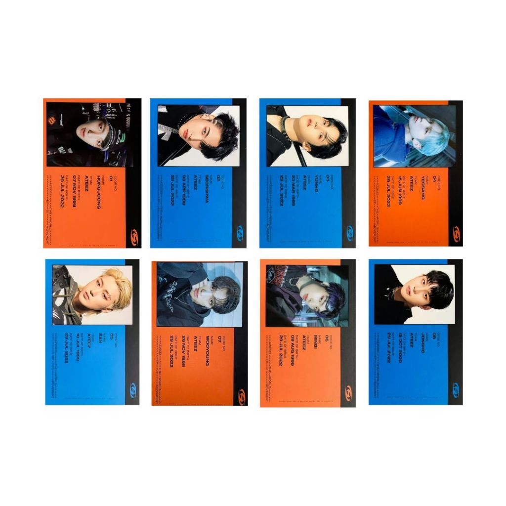 ATEEZ サン movement kqshop トレカ Photocards Ateez The World Moviment FANMADE - Kit com 9 | Shopee