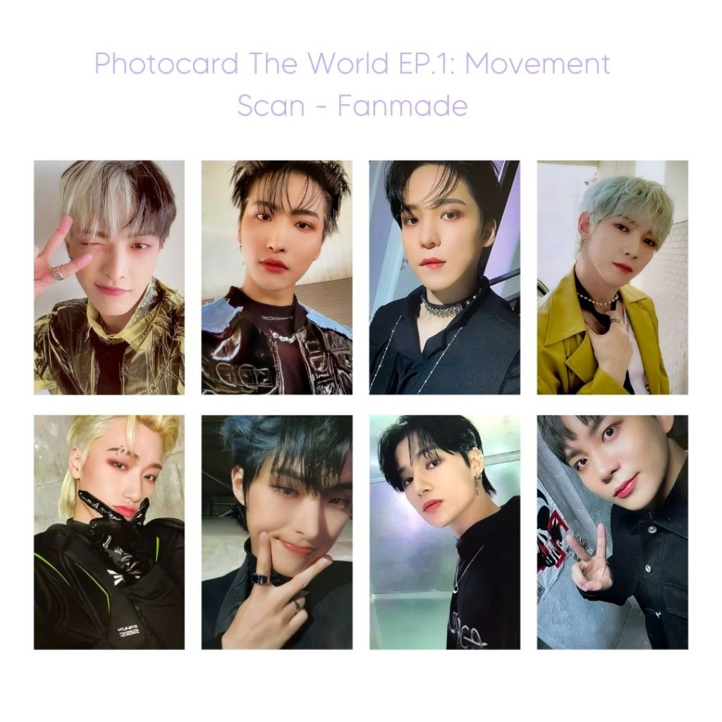 Photocards Ateez The World Moviment FANMADE - Kit com 9 | Shopee