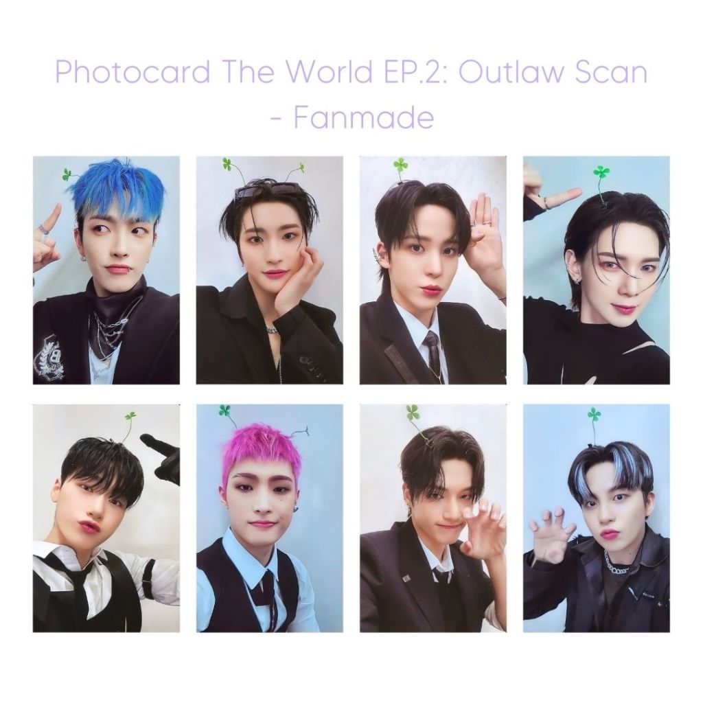 Photocards Ateez The World Outlaw 2 FANMADE - Kit com 9 | Shopee
