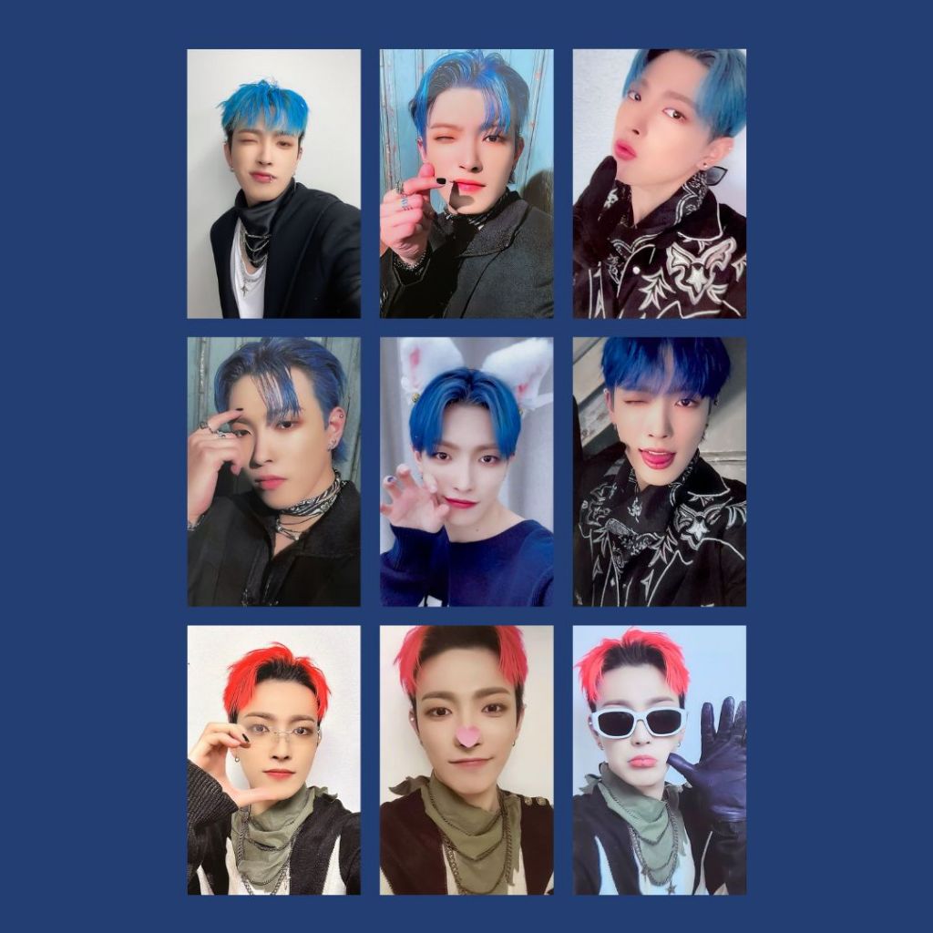 Photocards Ateez Hongjoong Set FANMADE - Kit com 9 | Shopee Brasil