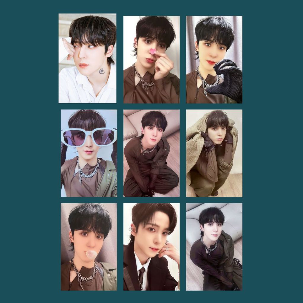 ATEEZ YUNHO SUPER STARアクリルフォトカード Photocards Ateez Yunho Set FANMADE - Kit com 9 | Shopee Brasil