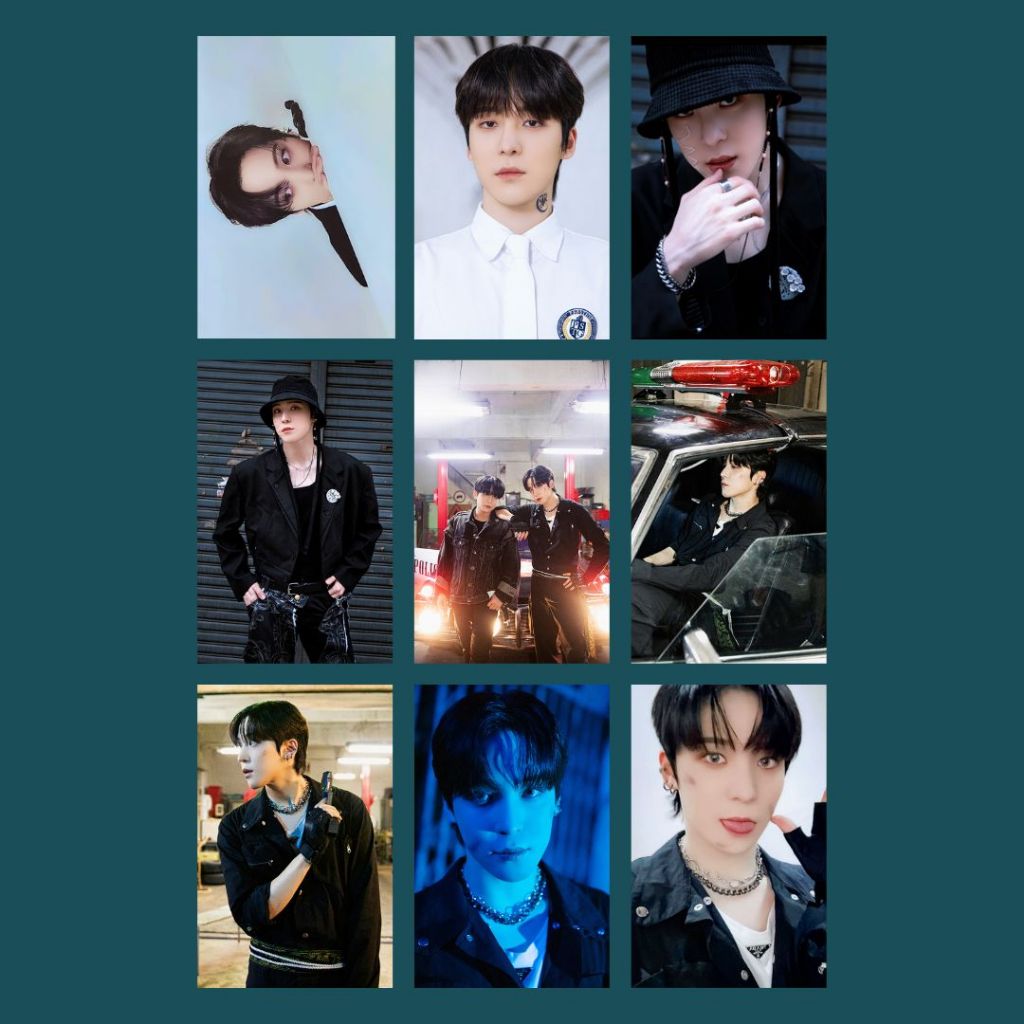 Photocards Ateez Yunho Set FANMADE - Kit com 9 | Shopee Brasil