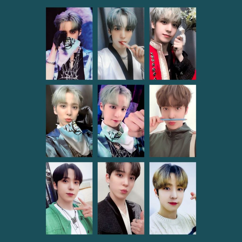 Photocards Ateez Yunho Set FANMADE - Kit com 9 | Shopee Brasil