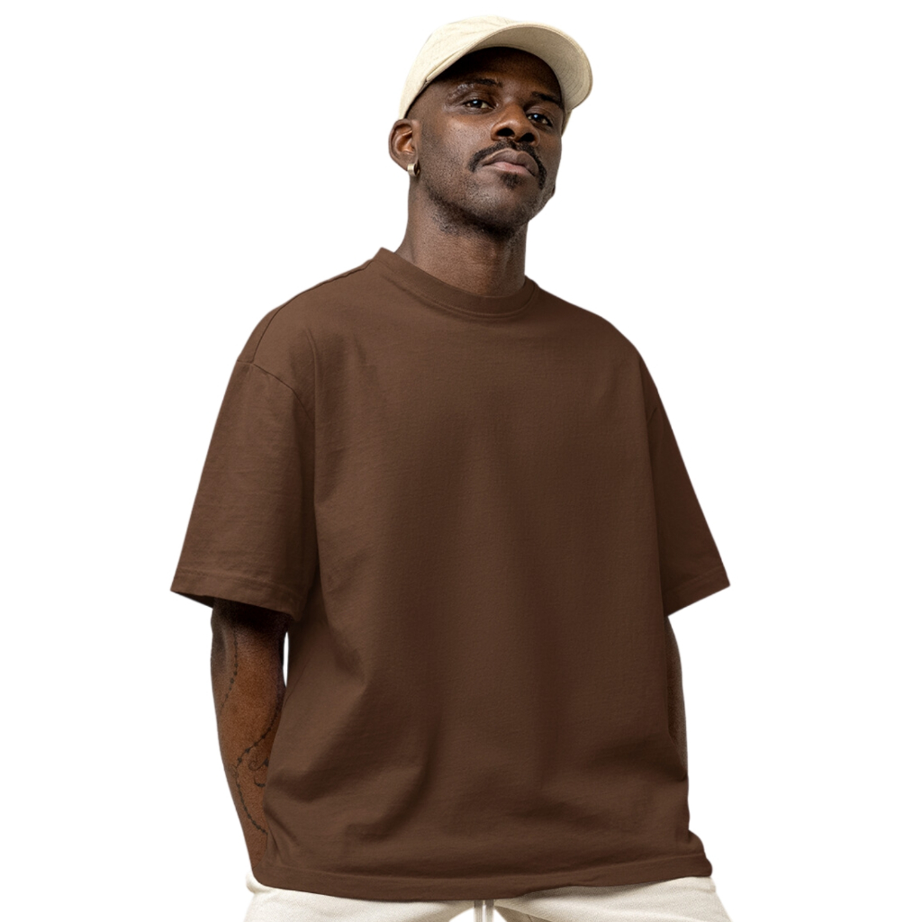 Camiseta Lisa Premium Oversized Streetwear 100% Algodão Penteado 30.1