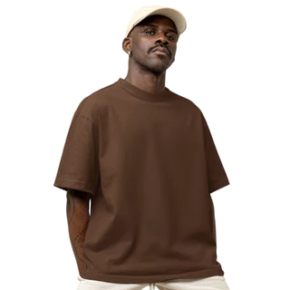 Camiseta Lisa Premium Oversized Streetwear 100% Algodão Penteado 30.1