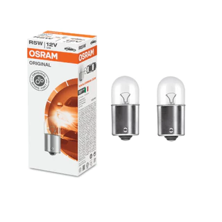 Par Lampada 1 Polo Osram Original R5W 5007 BA15S para Lanterna 12V 5W