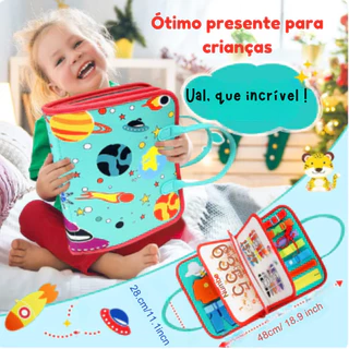 Maleta Atividades Infantil Montessori Sensorial Cognitivo Pedagógico Menino Menina Infantil