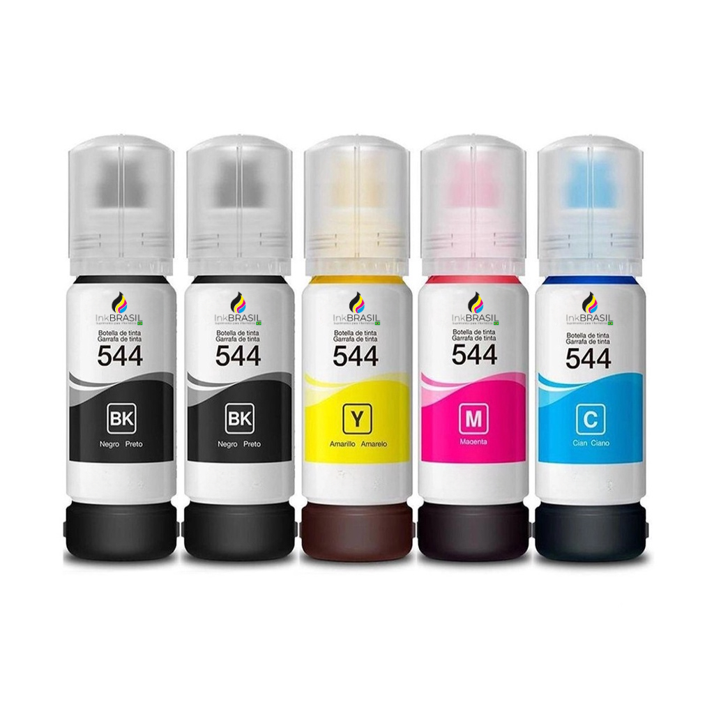 05 REFIL INKBRASIL P/ EPSON T544 L3110/L3210/L3250