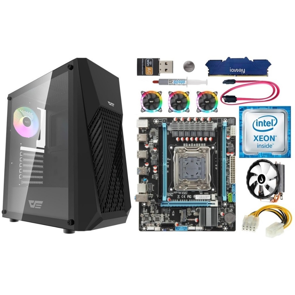 Kit Gamer X99 Xeon E5 2670v3/ 16gb-32gb DDR4/ Cooler + Gabinete