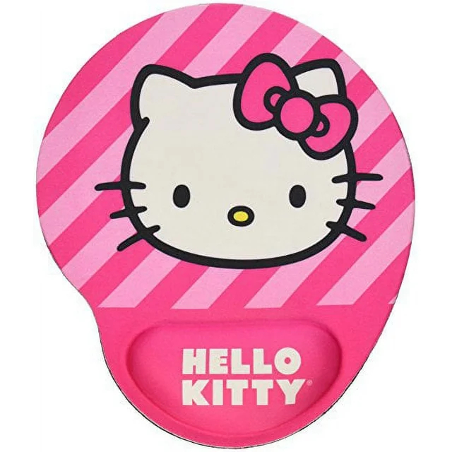 Mouse Pad Ergonômico Hello Kitty Fofo Rosa com apoio de pulso Shopee