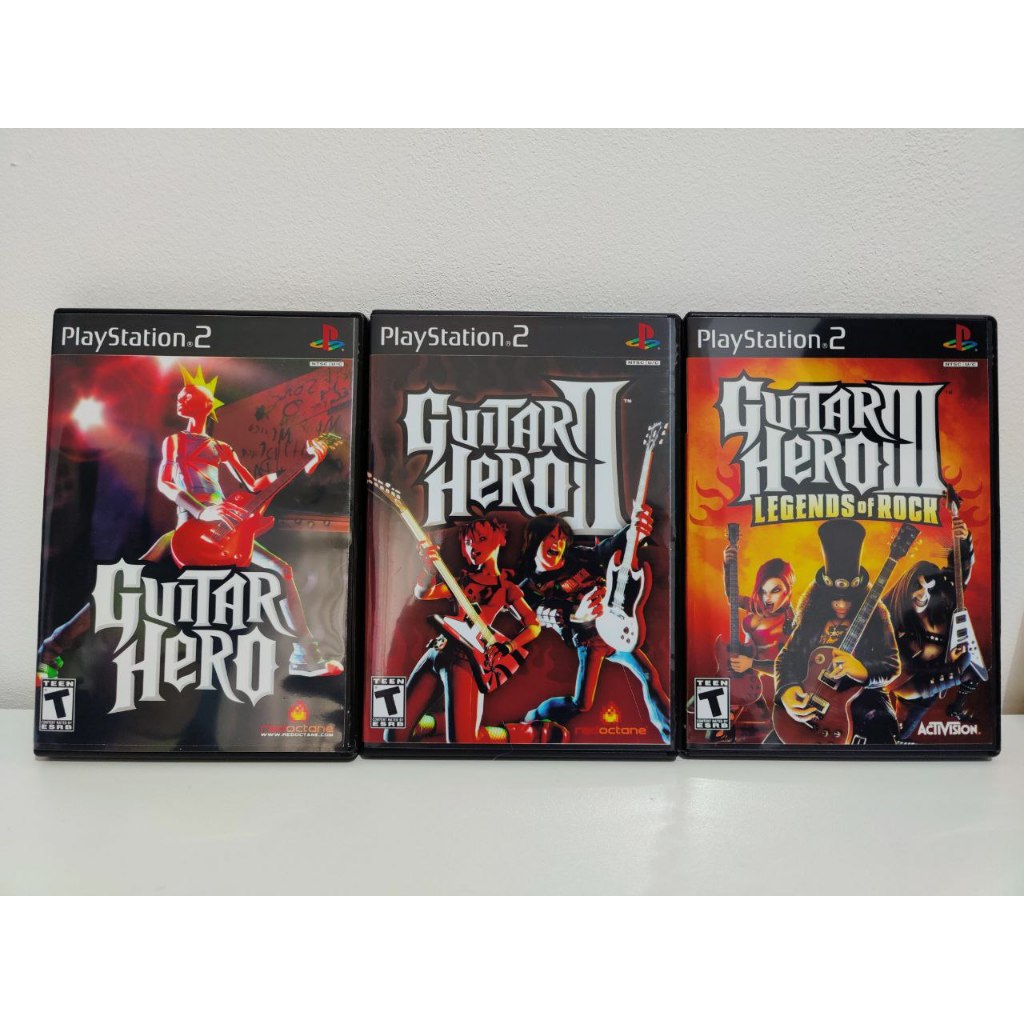 Kit Guitar Hero 1,2,3 - PS2