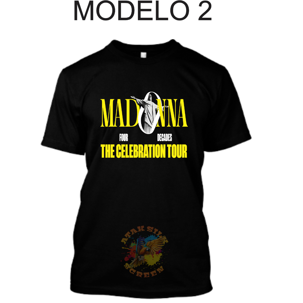 Camiseta Madonna The Celebration Tour 2024 / Rio (100% Algodão