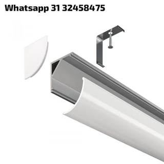 Perfil de LED Sobrepor 20X20 Canto Barra Archi Alumínio