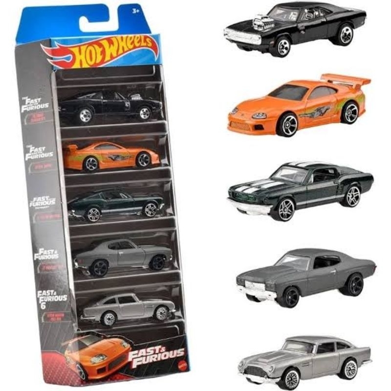 Pack 5 Velozes e Furiosos Hot Wheels 2023 Original Lacrado Novo