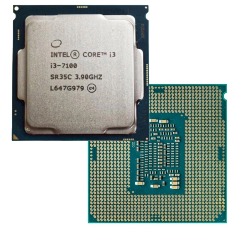 Processador Intel Core I3-7100 LGA 1151 7ª Ger.Freq. 3.9 GHz Dual Core DDR4 OEM 2 Núcleos CPU GAMER