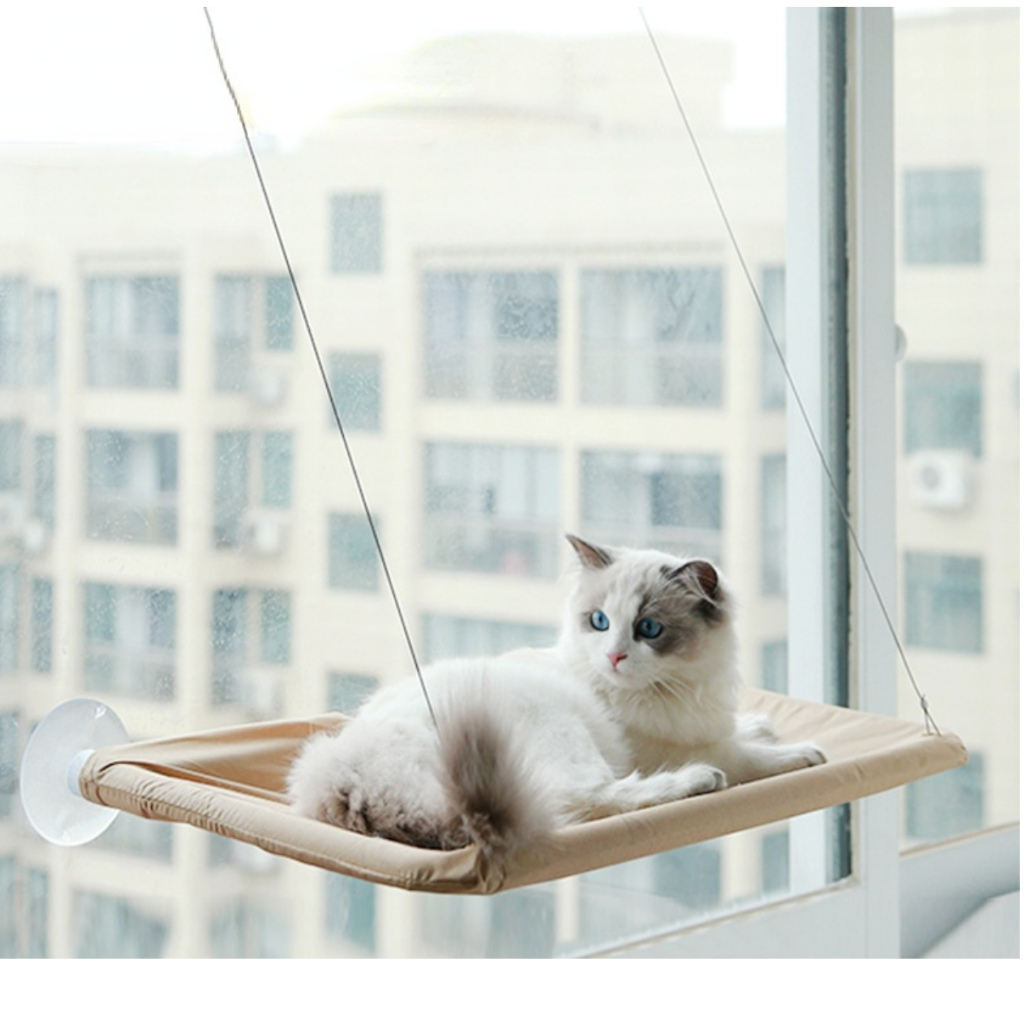 Caminha Cama De Janela Suspensa Para Gatos Com Ventosas Rede