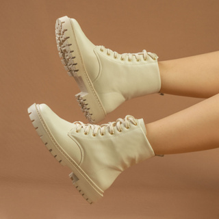 Bota Coturno Tratorado Feminino Leve Confortavel Moda Blogueira