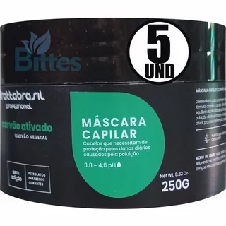 5 MÁSCARA CARVÃO ATIVADO TRATTABRASIL VEGETAL