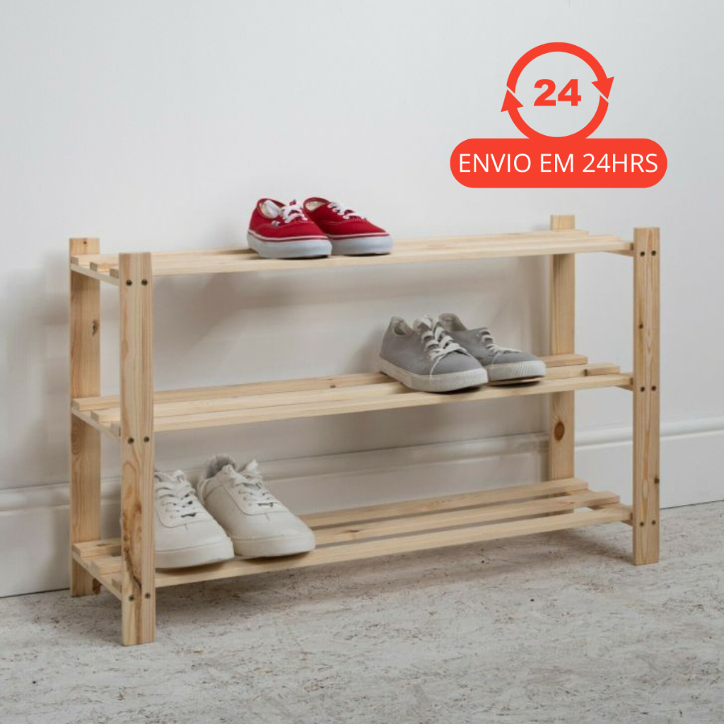 Sapateira Casal 3 Prateleiras 9 Pares Calçados Sapatos Tênis