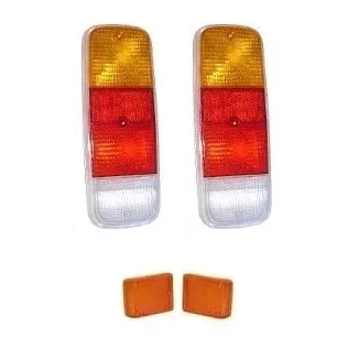 Kit Par Lente Lanterna Traseira Tricolor Par Lente Pisca Seta Ambar Kombi 76 77 78 79 em Diante em Oferta na Shopee