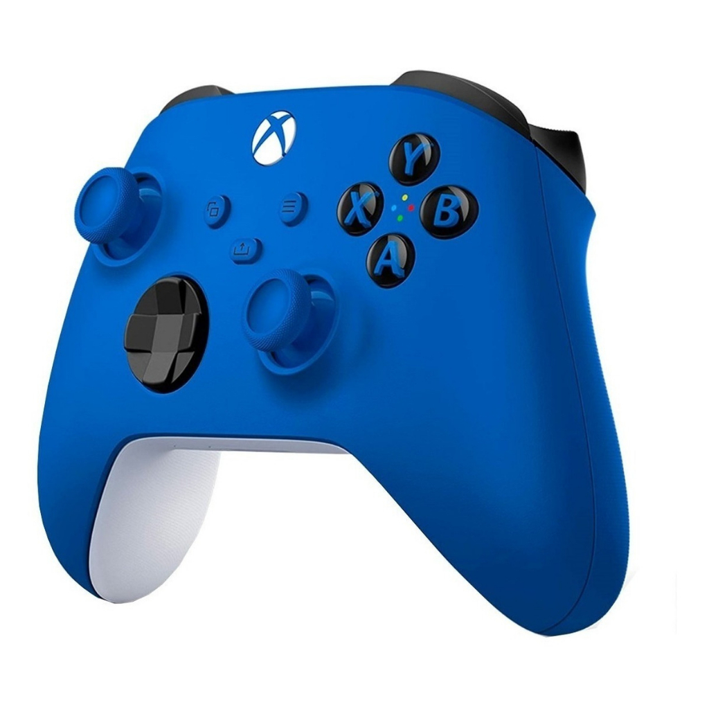 Controle Joystick Sem Fio Microsoft Xbox Shock Blue Com Nf