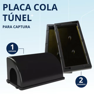 Casinha Captura Ratos Roedores Eficaz Biológica + 2 PLACAS