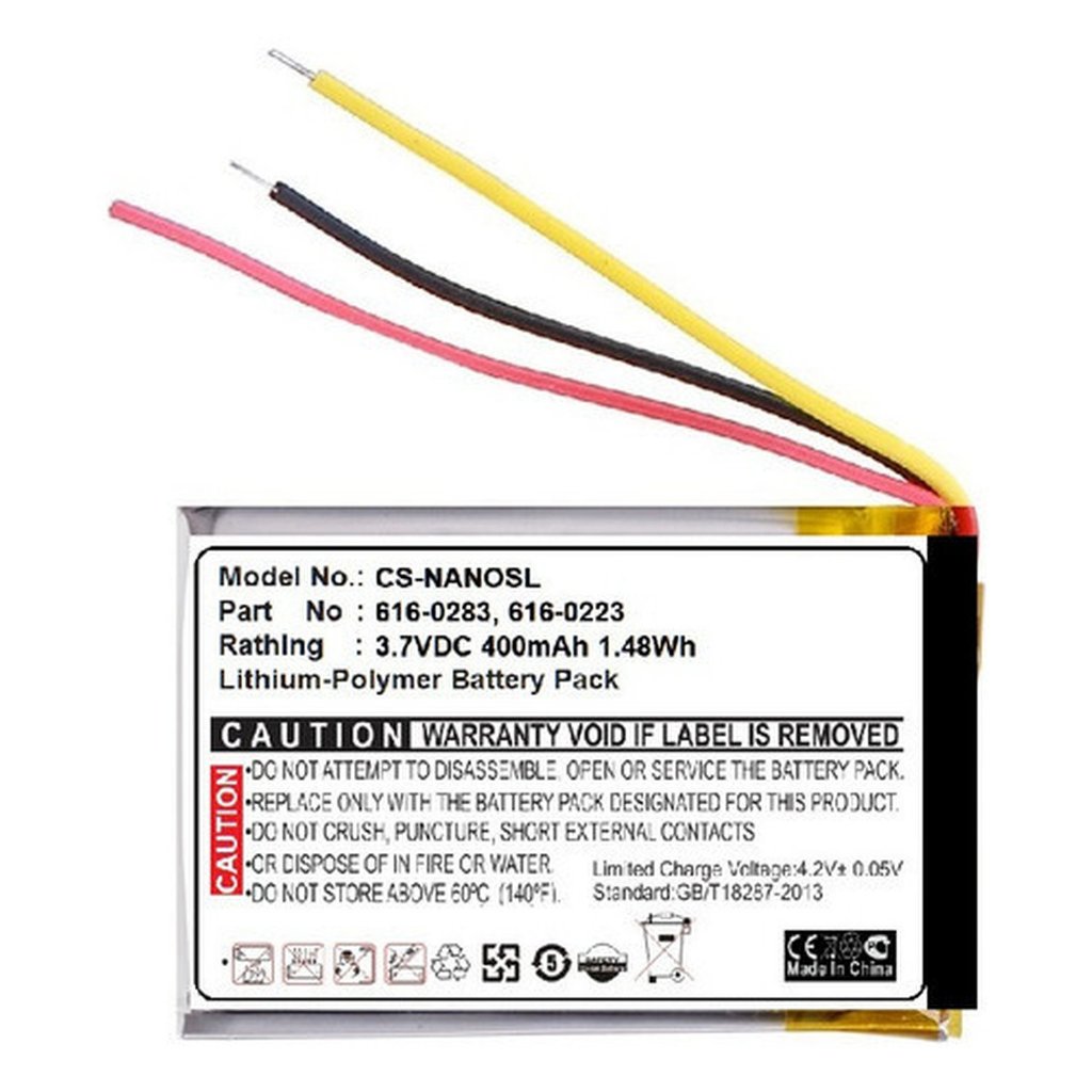 Replacement Battery Apple IPod Nano 2nd Generation A1199 2GB 4GB 8GB 616-0282