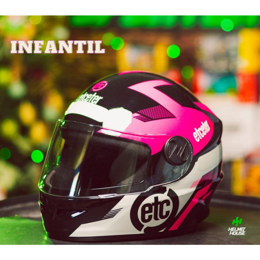 Capacete Moto Infantil Modelo Integral Etceter Liberty For Kids Menino ...