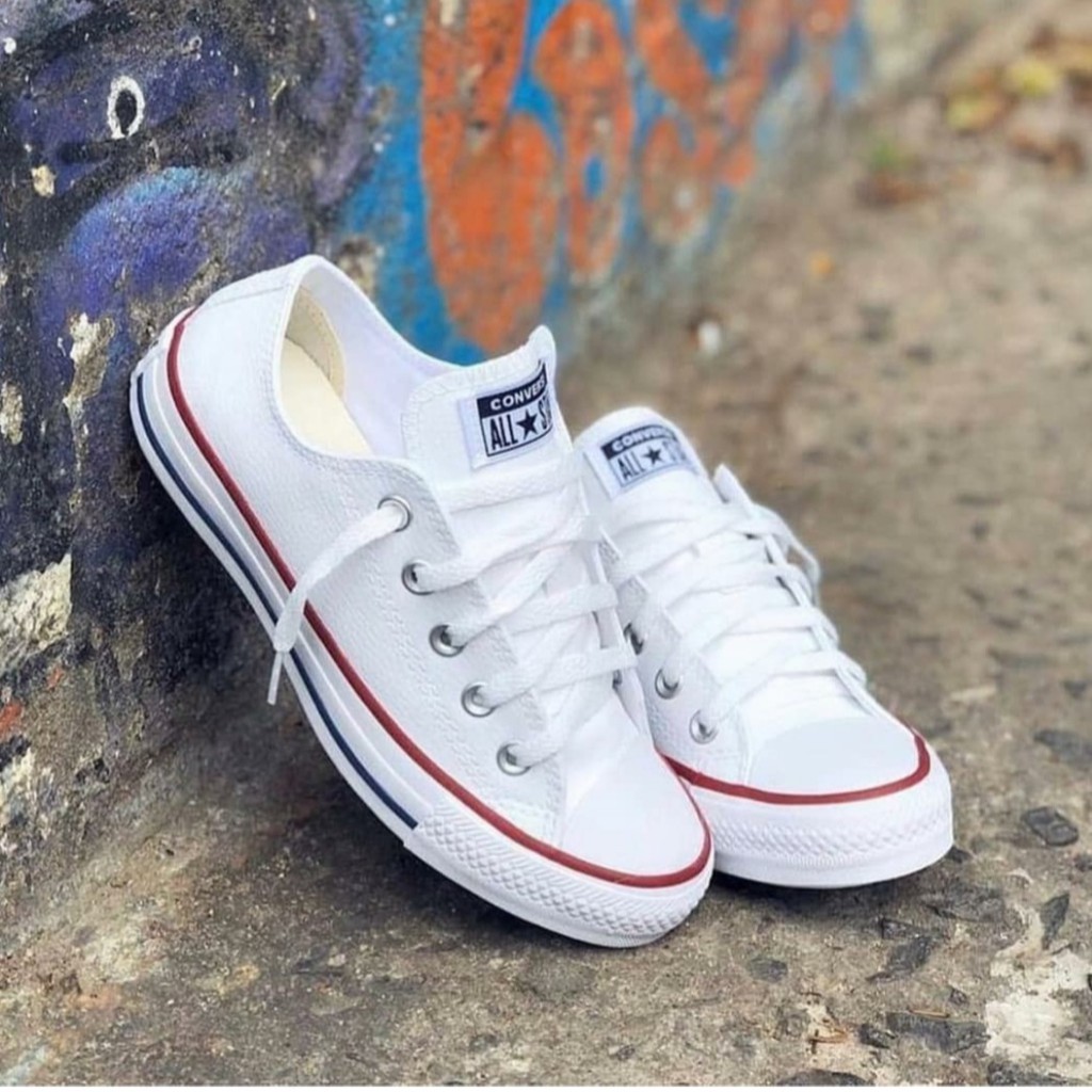 Tenis Converse All Star MAsculino e Feminino Branco Skate Oferta 40% Off