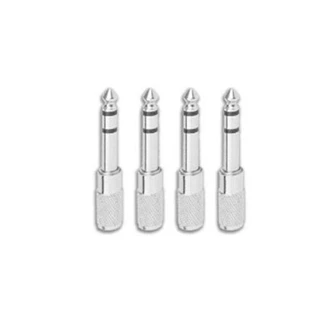 Kit 4 Plugs Adaptador p2 p10 unidade Stereo Audio Metal - Rápida entrega
