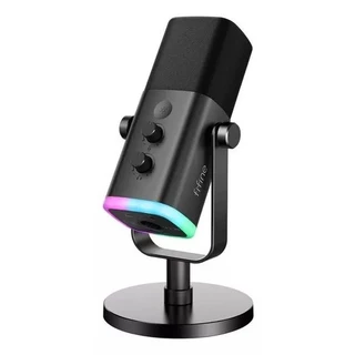 Microfone Fifine XLR AM8 Dinâmico Cardioide cor preto