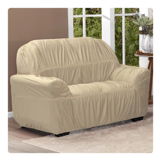 Capa De Sofá 2 Lugares Elasticada Avulsa Em Malha Gel em Oferta na Shopee