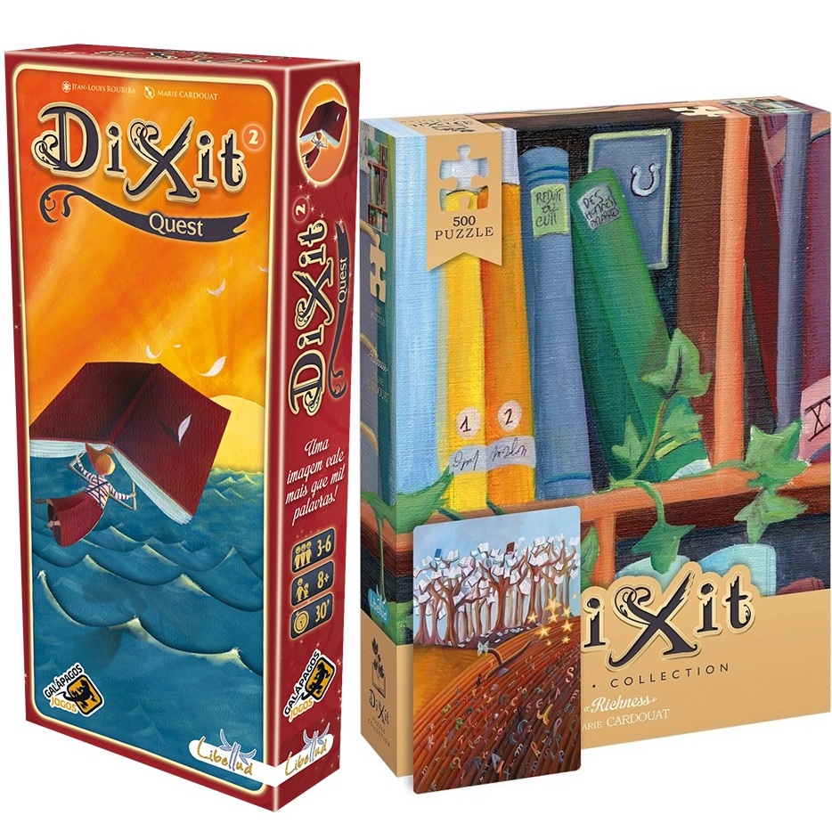Dixit Quest + puzzle 500 peças