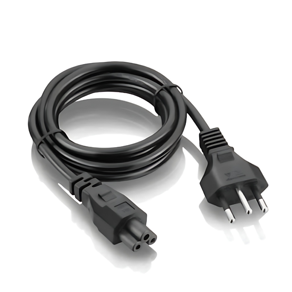 Cabo de Força Padrão ou Tripolar Resistente Tamanhos 1.5m Reforçado 10 Amp Fonte ATX Notebook Pc