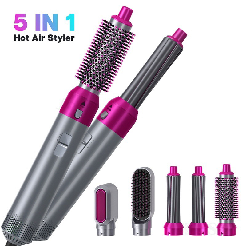 Airwrap Styler 5 em 1 secador de cabelo escova de ar quente modelador alisador de cabelo escova