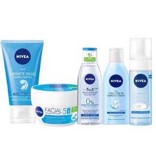 Kit 5 itens - NIVEA Equilíbrio Protetor Todos os tipos de pele (Skincare)