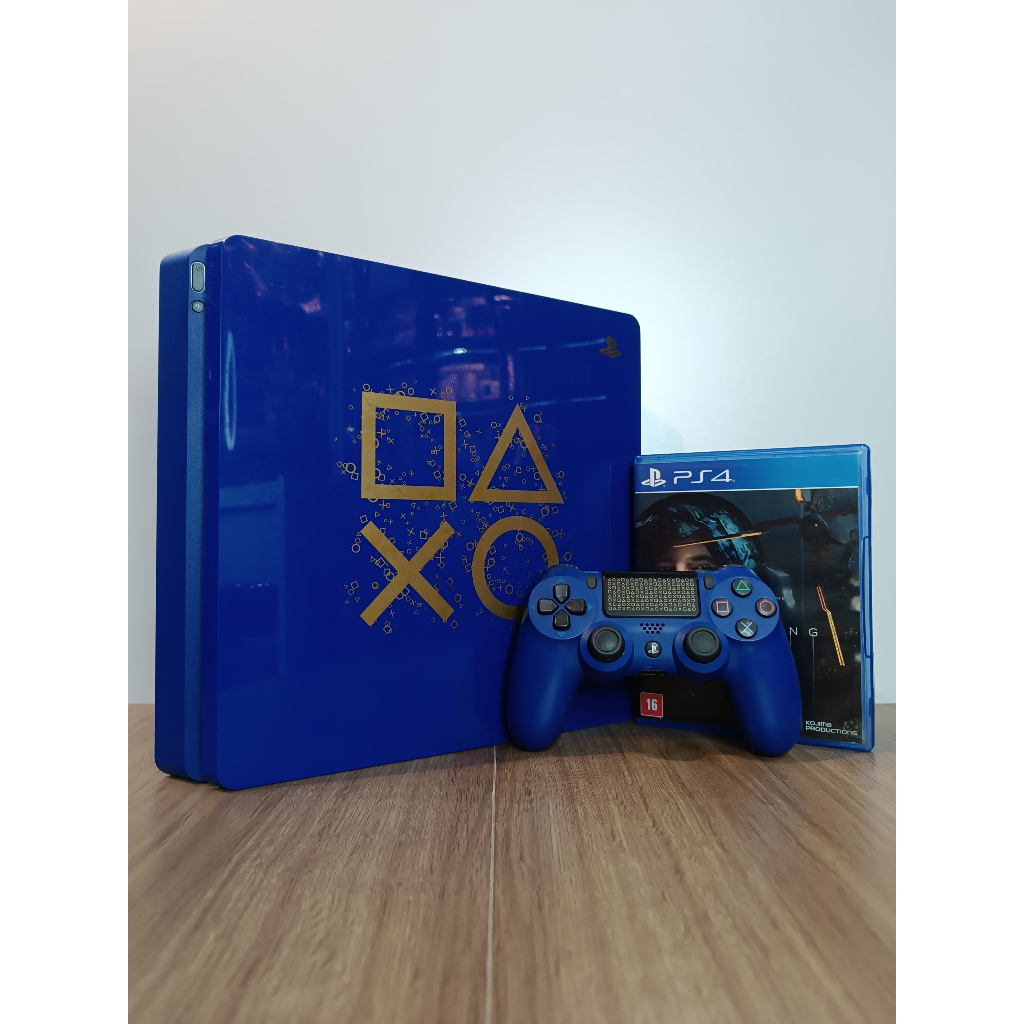 Console PS4 Playstation 4 1tb Slim Days of Play Blue - Seminovo | Shopee  Brasil